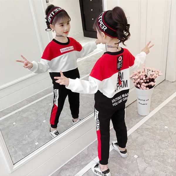 4 12 years old girls clothing set spring and autumn kids sports suit fashion o neck two piece red pink, White
4 12 years old girls clothing set spring and autumn kids sports suit fashion o neck two piece red pink, White
