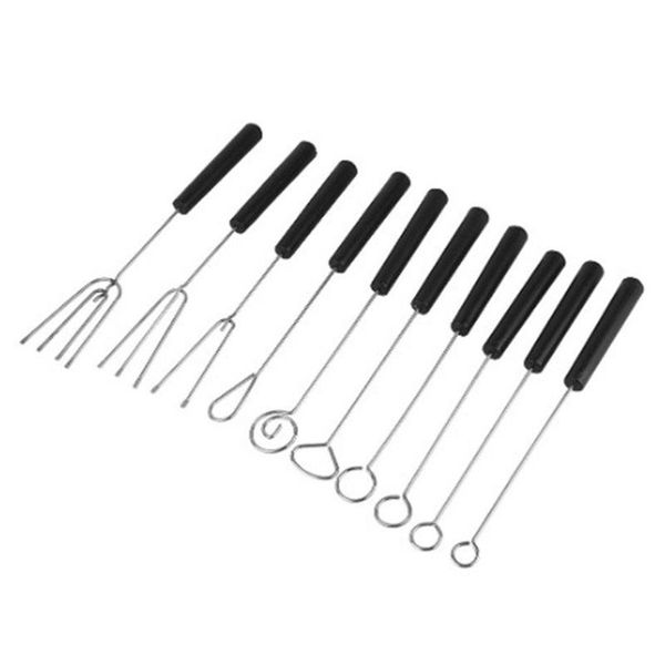 10pcs/set dipping chocolate fork tool stainless steel diy candy caker fruit decorating tools bakeware accessories baking & pastry
10pcs/set dipping chocolate fork tool stainless steel diy candy caker fruit decorating tools bakeware accessories baking & pastry