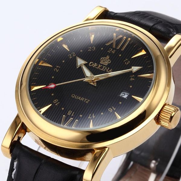 wristwatches orkina golden male clock analog dress brown genuine leather belt montre homme men quartz watch reloj hombre relogio masculino, Slivery;brown
wristwatches orkina golden male clock analog dress brown genuine leather belt montre homme men quartz watch reloj hombre relogio masculino, Slivery;brown