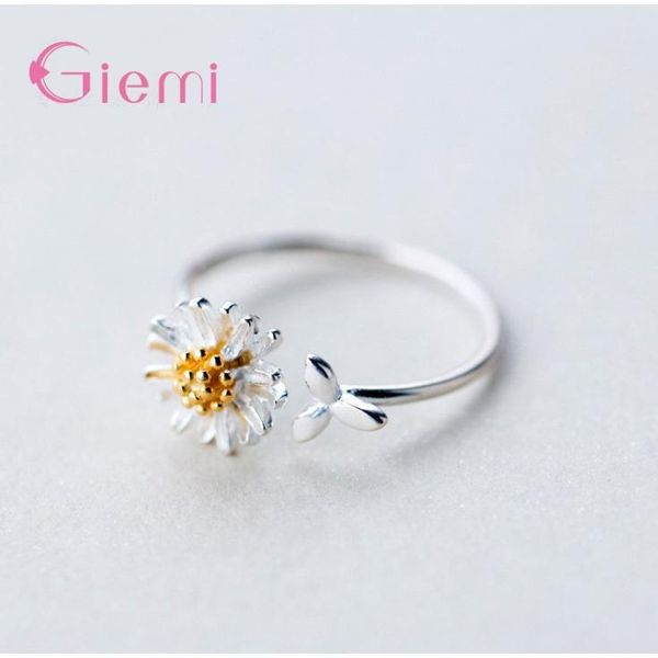 cluster rings personality vintage finger jewelry 925 sterling silver daisy flower adjustable for women girl opening, Golden;silver
cluster rings personality vintage finger jewelry 925 sterling silver daisy flower adjustable for women girl opening, Golden;silver
