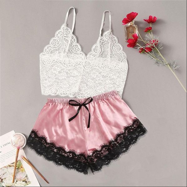 lace trim satin cami womens sleepwears lingerie pyjamas set v neck sleeveless strap pajama sets bow sleepwear, Black;red
lace trim satin cami womens sleepwears lingerie pyjamas set v neck sleeveless strap pajama sets bow sleepwear, Black;red