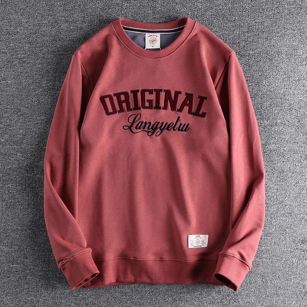 men's hoodies & sweatshirts autumn embroidered letter round neck long sleeve pullover casual loose coat 413, Black
men's hoodies & sweatshirts autumn embroidered letter round neck long sleeve pullover casual loose coat 413, Black