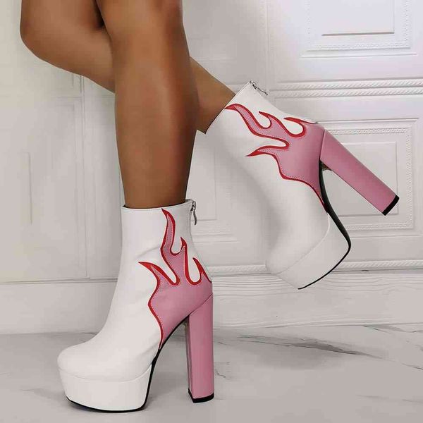 boots brand large size 43 white calls detail platform block shoes female act2, Black
boots brand large size 43 white calls detail platform block shoes female act2, Black