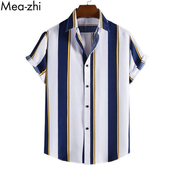 men's casual shirts men button front striped shirt summer short sleeve up beach boy hawaiian, White;black
men's casual shirts men button front striped shirt summer short sleeve up beach boy hawaiian, White;black