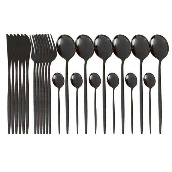 dinnerware sets mirror western black stainless steel cutlery set knifes cake forks tea coffee spoons kitchen tableware flatware
dinnerware sets mirror western black stainless steel cutlery set knifes cake forks tea coffee spoons kitchen tableware flatware