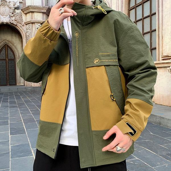 men's jackets autumn loose printing jacket trend fashion color matching streetwear comfortable handsome korean version coat brand, Black;brown
men's jackets autumn loose printing jacket trend fashion color matching streetwear comfortable handsome korean version coat brand, Black;brown