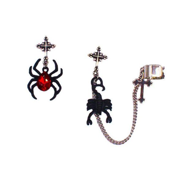 dangle & chandelier 1pair punk style halloween spider asymmetrical earrings for women female drop cosplay party jewelry gift, Silver
dangle & chandelier 1pair punk style halloween spider asymmetrical earrings for women female drop cosplay party jewelry gift, Silver