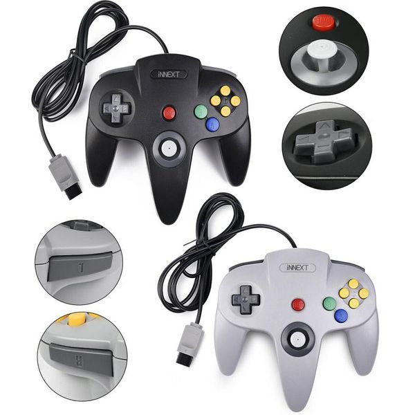 controller joystick gamepad long wired for n64 64 console games classic game controlle portable players
controller joystick gamepad long wired for n64 64 console games classic game controlle portable players