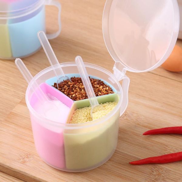storage bottles & jars seasoning box with spoon 3 compartments multi-grid spice container torage tool for kitchen ki
storage bottles & jars seasoning box with spoon 3 compartments multi-grid spice container torage tool for kitchen ki