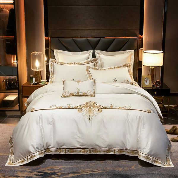 bedding sets white exquisite embroidery set luxury 100s egyptian cotton silky double size bed sheet pillowcase duvet cover 4/6pcs
bedding sets white exquisite embroidery set luxury 100s egyptian cotton silky double size bed sheet pillowcase duvet cover 4/6pcs