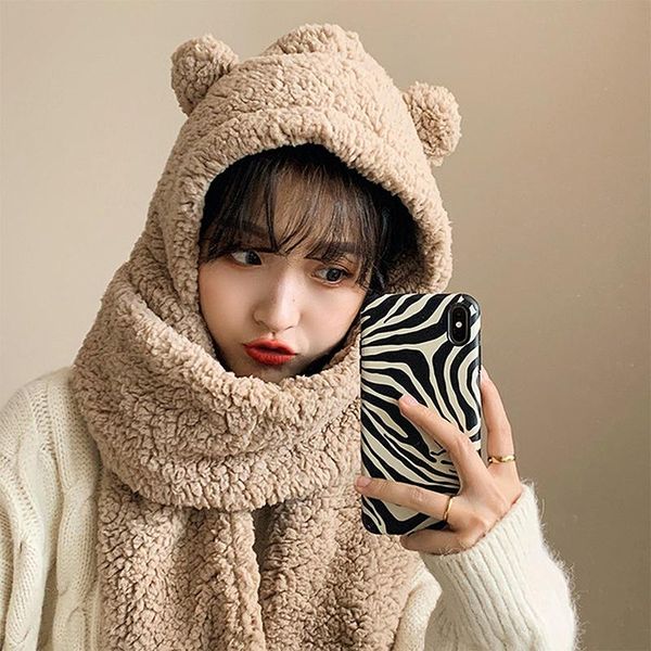 cute bear ear scarf hat warm neckerchief winter ski neck gater korean style balaclava fleece hiking for women men girls outdoor hats, Black;white
cute bear ear scarf hat warm neckerchief winter ski neck gater korean style balaclava fleece hiking for women men girls outdoor hats, Black;white