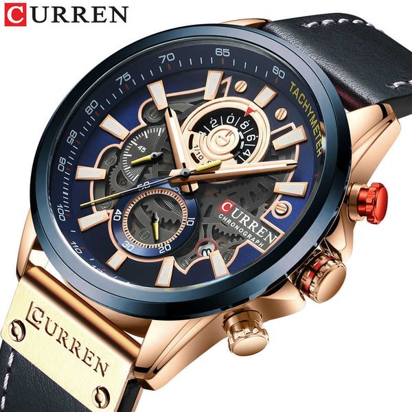 curren watch men brand luxury chronograph male wristwatch waterproof business leather mens watches relogio masculino 210527, Slivery;brown
curren watch men brand luxury chronograph male wristwatch waterproof business leather mens watches relogio masculino 210527, Slivery;brown