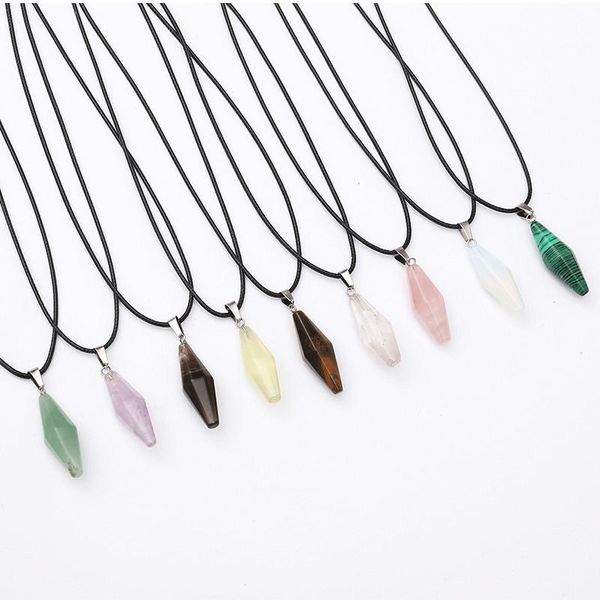 pendant necklaces necklace women natural stone rhombus-shaped crystal for fashion bohemian jewelry, Silver
pendant necklaces necklace women natural stone rhombus-shaped crystal for fashion bohemian jewelry, Silver
