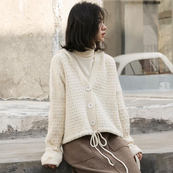 women's knits & tees autumn vintage clothes 2021 winter harajuku korean fashion sweet bandage plaid bowknot drawstring knitte cardigan, White
women's knits & tees autumn vintage clothes 2021 winter harajuku korean fashion sweet bandage plaid bowknot drawstring knitte cardigan, White