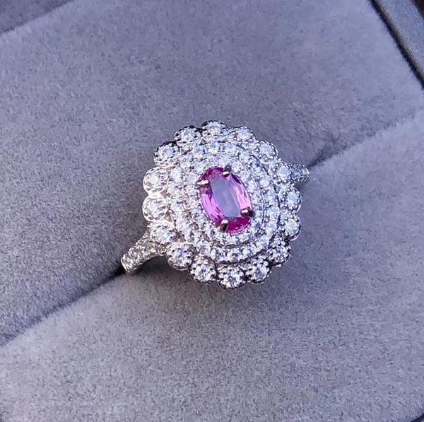 colife jewelry luxurious pink sapphire ring for party 4*6mm natural silver 925 cluster rings, Golden;silver
colife jewelry luxurious pink sapphire ring for party 4*6mm natural silver 925 cluster rings, Golden;silver