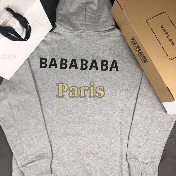 with box autumn hoodies winter paris style front rear simple letter printing men and women the same hooded sweater couple models, Black
with box autumn hoodies winter paris style front rear simple letter printing men and women the same hooded sweater couple models, Black