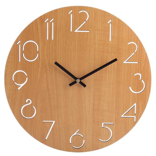 wall clocks 12 inch simple round clock modern design home decor wooden watch hangings decoration 2021
wall clocks 12 inch simple round clock modern design home decor wooden watch hangings decoration 2021