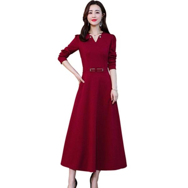 casual dresses wide wife dress spring autumn women self-cultivation large size temperament long paragraph over the knee women's w372, Black;gray
casual dresses wide wife dress spring autumn women self-cultivation large size temperament long paragraph over the knee women's w372, Black;gray