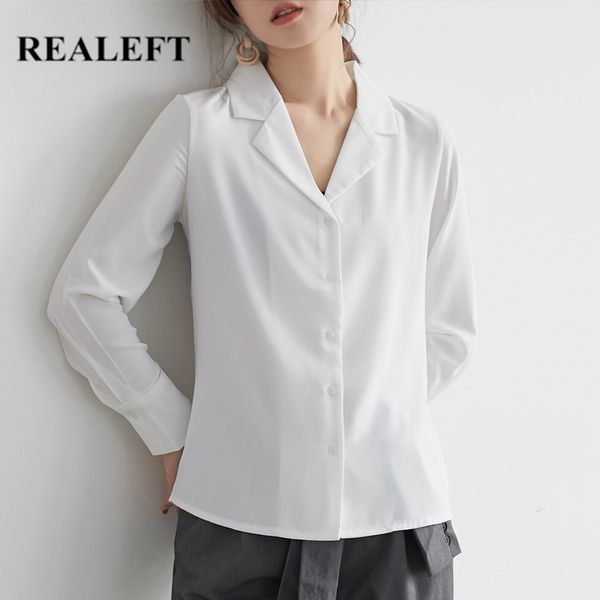 autumn formal white women's blouse long sleeve office lady shirts elegant female loose korean style 210428
autumn formal white women's blouse long sleeve office lady shirts elegant female loose korean style 210428