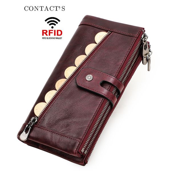 rfid anti-theft brushed leather ladies wallet three zipper women's multifunctional clutch, Red;black
rfid anti-theft brushed leather ladies wallet three zipper women's multifunctional clutch, Red;black