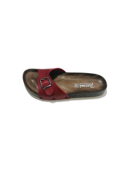 slippers red buckled casual, Black 
slippers red buckled casual, Black