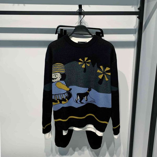men's sweaters runway sweater autumn winter cartoon full sleeve green blue knitted pullover men ladies mujer suteres 6mzn, White;black
men's sweaters runway sweater autumn winter cartoon full sleeve green blue knitted pullover men ladies mujer suteres 6mzn, White;black