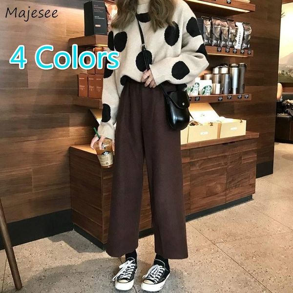 casual pants women woolen solid korean style loose high waist ankle-length elegant ladies girls leisure chic students simple women's &, Black;white
casual pants women woolen solid korean style loose high waist ankle-length elegant ladies girls leisure chic students simple women's &, Black;white