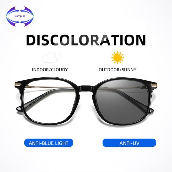 fashion sunglasses frames vcka discoloration blue light blocking computer pochromic women men anti rays sun glasses uv400 eyewear, Black
fashion sunglasses frames vcka discoloration blue light blocking computer pochromic women men anti rays sun glasses uv400 eyewear, Black