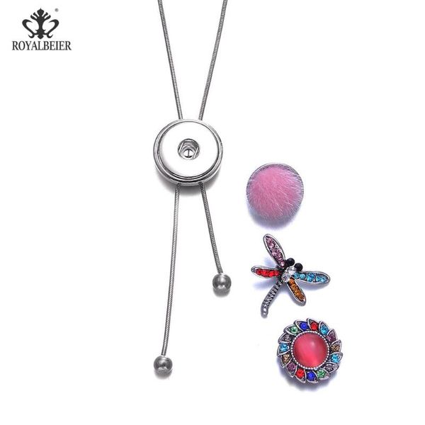 pendant necklaces royalbeier stretch tassel 18mm snaps buttons night club sweater necklace for women charming jewelry collier, Silver
pendant necklaces royalbeier stretch tassel 18mm snaps buttons night club sweater necklace for women charming jewelry collier, Silver