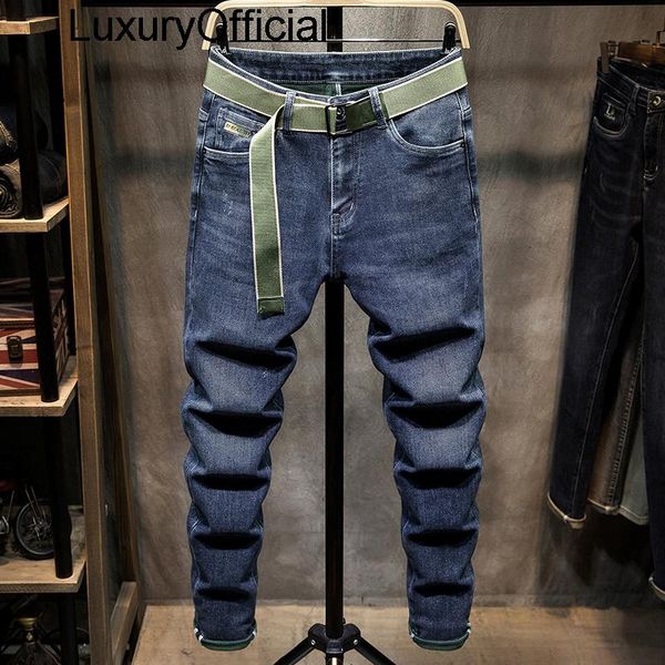 men's jeans fashion brand ruffian handsome leggings elastic slim fit versatile spring autumn pants men, Blue
men's jeans fashion brand ruffian handsome leggings elastic slim fit versatile spring autumn pants men, Blue