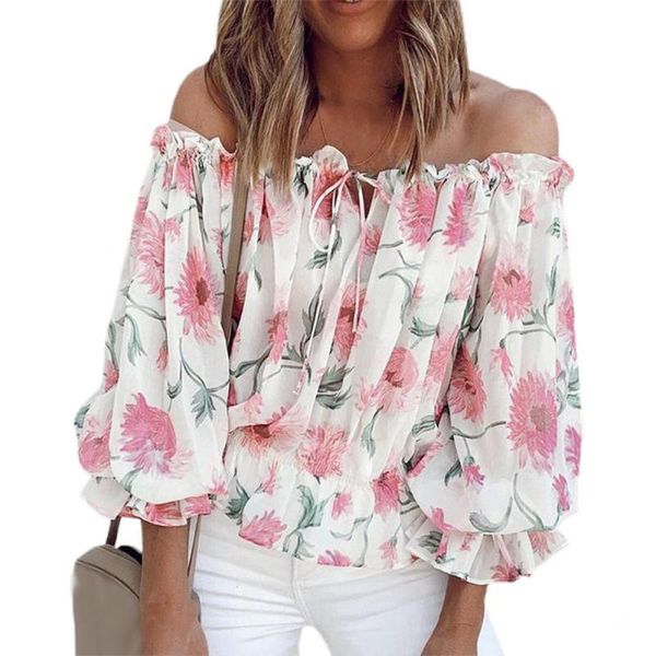 women's blouses & shirts women shirt floral print puff sleeve blouse off shoulder hollow drawstring for dating elegant 2021 blue xxl, White
women's blouses & shirts women shirt floral print puff sleeve blouse off shoulder hollow drawstring for dating elegant 2021 blue xxl, White