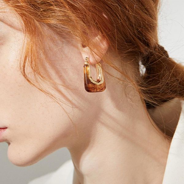 dangle & chandelier aomu 2021 korea fashion vintage resin geometric hollow rectangle hit color metal earrings for women girls jewelry access, Silver
dangle & chandelier aomu 2021 korea fashion vintage resin geometric hollow rectangle hit color metal earrings for women girls jewelry access, Silver