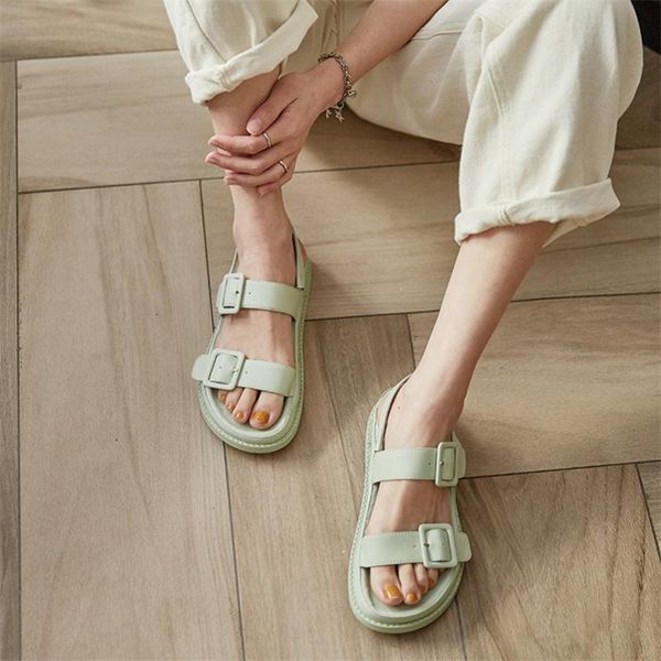 sandals meotina shoes women buckle genuine leather flat round toe platform ladies summer causal white size 9, Black
sandals meotina shoes women buckle genuine leather flat round toe platform ladies summer causal white size 9, Black