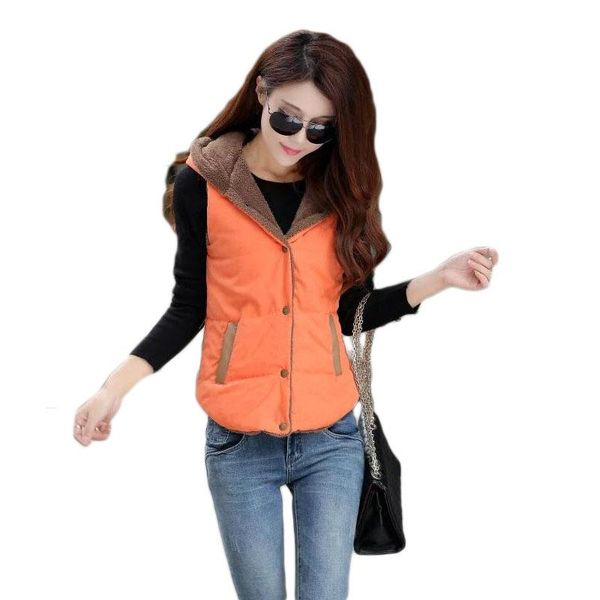 women's vests winter women hooded fur vest coat fashion autumn cotton female coral fleece thickened plus size for b203, Black;white
women's vests winter women hooded fur vest coat fashion autumn cotton female coral fleece thickened plus size for b203, Black;white
