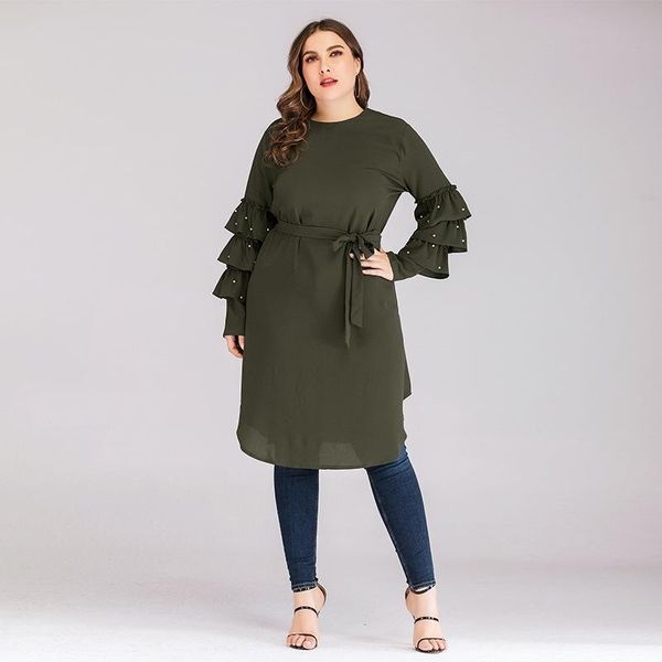 ethnic clothing muslim dress fashion middle east eid dubai abaya turkey multi layer long sleeve bead belt lace-up dresses women donsignet, Red
ethnic clothing muslim dress fashion middle east eid dubai abaya turkey multi layer long sleeve bead belt lace-up dresses women donsignet, Red