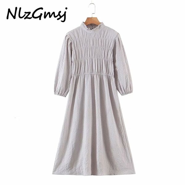 dres solid casual o neck pleated high waist female elegant vintage street es vestidos 05 210628, Black;gray
dres solid casual o neck pleated high waist female elegant vintage street es vestidos 05 210628, Black;gray