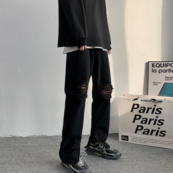 Summer Ripped Jeans Men Korean Fashion Loose Casual Jeans Men Harajuku Streetwear Retro Wide-leg Straight-leg Pants Men -2XL, Blue
Summer Ripped Jeans Men Korean Fashion Loose Casual Jeans Men Harajuku Streetwear Retro Wide-leg Straight-leg Pants Men -2XL, Blue