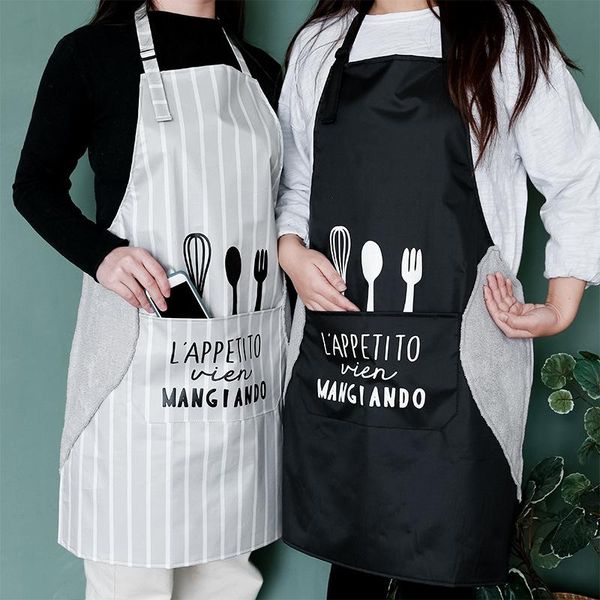 japanese and korean simple style hand-wiping pvc knife fork apron kitchen wholesale aprons
japanese and korean simple style hand-wiping pvc knife fork apron kitchen wholesale aprons