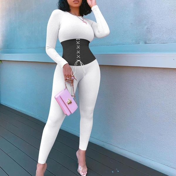 fashion women fitness solid long sleeve zipper corset jumpsuit casual bandage outfit street workout elegant rompers overalls women's ju, Black;white
fashion women fitness solid long sleeve zipper corset jumpsuit casual bandage outfit street workout elegant rompers overalls women's ju, Black;white