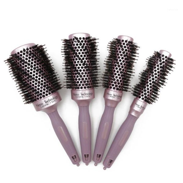 size hairdresser brush aluminum barrel hair ceramic round comb with boar bristle ionic curling barber brushes1, Silver
size hairdresser brush aluminum barrel hair ceramic round comb with boar bristle ionic curling barber brushes1, Silver