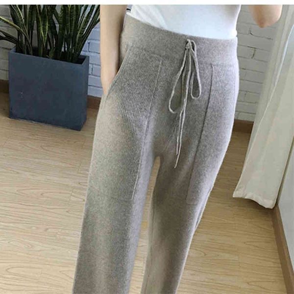 capris soft waxy comfortable cashmere camel female pure knitted wide leg casual loose pants women, Black;white
capris soft waxy comfortable cashmere camel female pure knitted wide leg casual loose pants women, Black;white