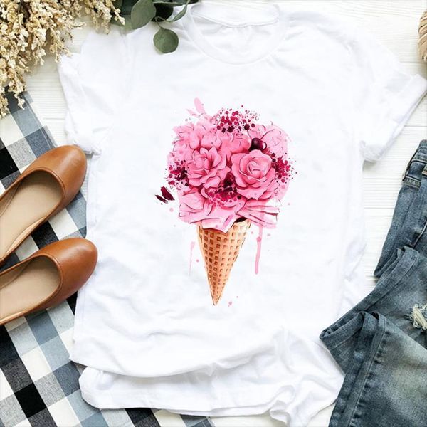 men lady 90s watercolor ice t shirts cream summer fall beach floral print tee mens female shirt clothes graphic, White;black
men lady 90s watercolor ice t shirts cream summer fall beach floral print tee mens female shirt clothes graphic, White;black