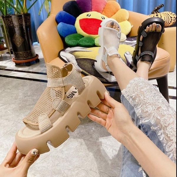 sandals women's 2021 mesh hollow lightweight platform trifle roman casual summer slope heel shoes sports wind sandal, Black
sandals women's 2021 mesh hollow lightweight platform trifle roman casual summer slope heel shoes sports wind sandal, Black