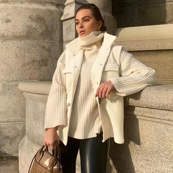 women's vests white wool & blends vest jacket women sleeveless coat spring autumn outfit winter clothes fashion, Black;white
women's vests white wool & blends vest jacket women sleeveless coat spring autumn outfit winter clothes fashion, Black;white