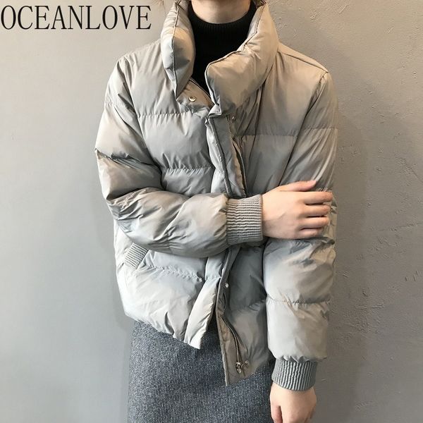 women parkas korean vintage zipper solid thick warm winter cost satnd collar fashion mujer chaqueta loose 18538 210415, Black
women parkas korean vintage zipper solid thick warm winter cost satnd collar fashion mujer chaqueta loose 18538 210415, Black