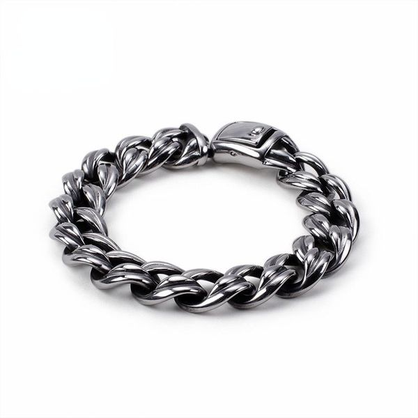 link, chain haolynjoy punk 21.5cm link bracelets men stainless steel 16mm chunky heavy cuban linking bracelet jewelry, Black
link, chain haolynjoy punk 21.5cm link bracelets men stainless steel 16mm chunky heavy cuban linking bracelet jewelry, Black