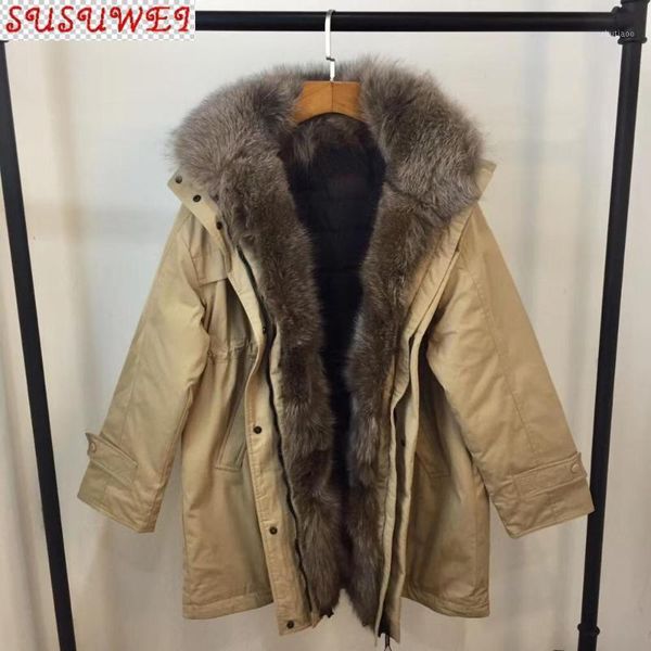 women's wool & blends 2021 luxury design hooded oversized street style detachable real fur decorated parka, Black
women's wool & blends 2021 luxury design hooded oversized street style detachable real fur decorated parka, Black