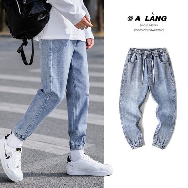 men's jeans spring and summer drawstring slim fashion casual men streetwear hip-hop straight denim trousers mens -4xl mx6u, Blue
men's jeans spring and summer drawstring slim fashion casual men streetwear hip-hop straight denim trousers mens -4xl mx6u, Blue