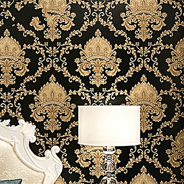 wallpapers 3d damask wallpaper, black luxury embossed texture metallic for wall, washable roll, pvc
wallpapers 3d damask wallpaper, black luxury embossed texture metallic for wall, washable roll, pvc