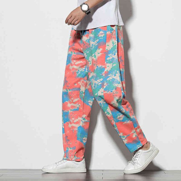 men's pants cotton camo fashion casual straight men streetwear wild loose hip-hop drawstring tie-dye trousers mens m-5xl 1sqz, Black
men's pants cotton camo fashion casual straight men streetwear wild loose hip-hop drawstring tie-dye trousers mens m-5xl 1sqz, Black